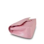 19S Iridescent Pink Caviar Quilted Medium Classic Flap Light Gold Hardware - Image 6