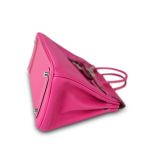 Birkin 25 (Candy Model) Rose Tyrien / Rubis Veau Epsom Palladium Plated [O] Stamp - Image 3