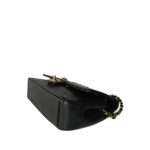 Black Lambskin Quilted A Real Catch Flap Aged Gold Hardware - Image 8