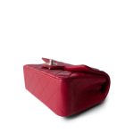 16C Red Lambskin Quilted Mini Rectangular Flap LGHW - Image 5