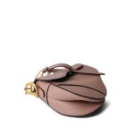 Dior Blush Grained Calfskin Saddle Bag w/ Strap - Image 8
