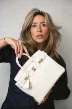 Birkin 25 Mushroom Veau Togo Gold Plated B Stamp - Image 6