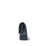 Navy Lambskin Quilted Medium Classic Flap Gold Hardware - Image 2
