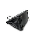 Birkin 35 Noir Gulliver Gold Plated [B] Stamp - Image 5