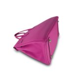 Birkin 25 Magnolia Veau Togo Palladium Plated C Stamp - Image 3