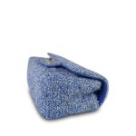 24P Blue White Tweed Quilted Mini Rectangular Flap Silver Hardware - Image 12