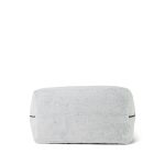 White/Black Terry Cloth Quilted CC Beach Tote with Towel Set - Image 10