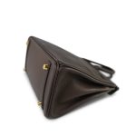 Birkin 25 Ebène Veau Togo Gold Plated Z Stamp - Image 5