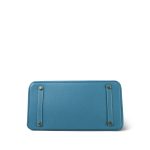 Birkin 35 Bleu Jean Togo Gold Plated N Square Stamp - Image 13