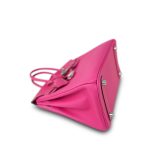 Birkin 25 (Candy Model) Rose Tyrien / Rubis Veau Epsom Palladium Plated [O] Stamp - Image 7