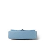 Pearly Blue Calfskin Classic Flap Medium Light Gold Hardware - Image 7