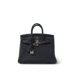 Birkin 25 Bleu Nuit / Bleu De Nord Togo Palladium Plated W Stamp - Image 4
