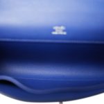 Kelly Cut Clutch Bleu Saphir Swift Palladium Plated A Stamp - Image 12