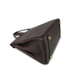 Birkin 25 Ebène Veau Togo Gold Plated Z Stamp - Image 4