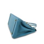 Birkin 35 Bleu Jean Togo Gold Plated N Square Stamp - Image 8