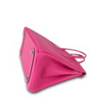 Birkin 25 (Candy Model) Rose Tyrien / Rubis Veau Epsom Palladium Plated [O] Stamp - Image 8