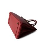 Birkin 30 Rouge Vif Ardennes Gold Plated [D] Stamp - Image 14