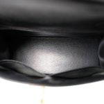 Kelly Sellier 28 Black Box Calfskin Gold Plated (U) Stamp - Image 14