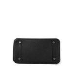 Birkin 25 Black Epsom Palladium Plated M Square Stamp - Image 14