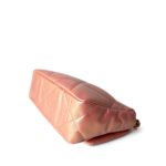 21P Iridescent Pink/Gold Lambskin Quilted 19 Flap Small Mixed Hardware - Image 7