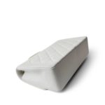 Vintage White Lambskin Quilted Diana Flap Medium GHW - Image 4