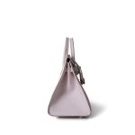 Birkin 25 Sellier Mauve Pale Epsom Palladium Plated U Stamp - Image 7