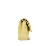 Yellow Caviar Quilted Classic Flap Medium Light Gold Hardware - Image 4