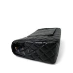 24K Black Caviar Quilted Maxi Travel Flap Aged Gold Hardware - Image 5