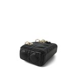Lady D-Joy Black Lambskin Cannage Micro - Image 6