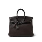 Birkin 25 Chocolate Togo Palladium Plated [I] Stamp - Image 4
