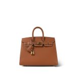 Birkin 25 Gold Epsom Gold Plated W Stamp