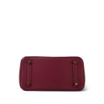 Birkin 25 Rouge Grenat Togo Gold Plated X Stamp - Image 10