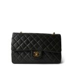 Vintage Green/Grey Lambskin Quilted Classic Flap GHW - Image 13
