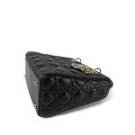 Black Lambskin Cannage Lady Dior Medium - Image 11