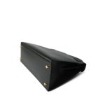 Kelly Sellier 28 Black Box Calfskin Gold Plated V Circle Stamp - Image 19
