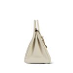Birkin 25 Craie Veau Togo Gold Plated T Stamp - Image 13