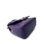 24C Purple Shiny Lambskin Coco Trip Flap Bag LGHW - Image 9