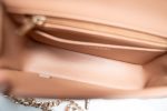 21P Light Caramel Lambskin Quilted Mini Rectangular Single Flap LGHW - Image 9