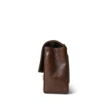 Brown Lambskin Quilted Single Flap Gold Hardware - Image 3