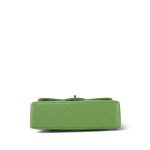 23C Green Caviar Quilted Classic Flap Small LGHW - Image 8