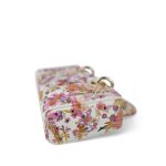Calfskin Embroidered Butterfly Printed Lady D-Joy Multicolor - Image 12