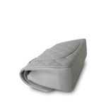 21A Grey Caviar Quilted Classic Flap Small Light Gold Hardware - Image 8