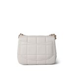 White Lambskin Quilted Monacoco Mini Square Flap LGHW - Image 6