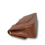 Dark Caramel/Brown Lambskin Quilted Classic Flap Bag Medium GHW - Image 7
