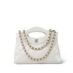 White 31 Nano Shopping Bag Light Gold Hardware - Image 10