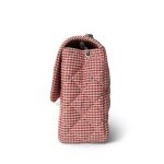 Vintage Gingham Red Medium Single Flap Bag - Image 3