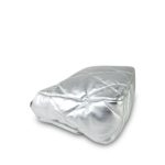 Metallic Silver Goatskin Quilted Medium/Large 19 Flap Mixed Hardware - Image 11