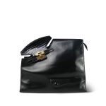 Black Vintage Hermes Himaraya Crocodile Gold Plated (P) Stamp - Image 3