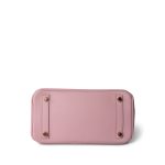 Birkin 25 Rose Sakura Swift Gold Plated X Stamp - Image 8