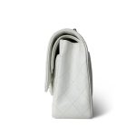 White Caviar Quilted Classic Flap Medium Silver Hardware - Image 3